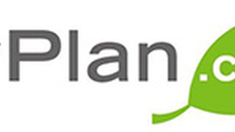 my plan dot com logo featuring green leaf