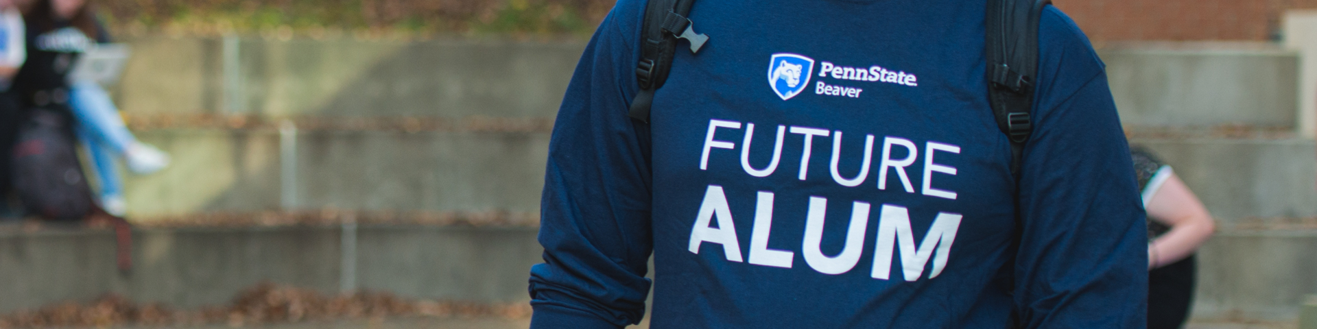 close up of t-shirt that says Penn State Beaver Future Alum