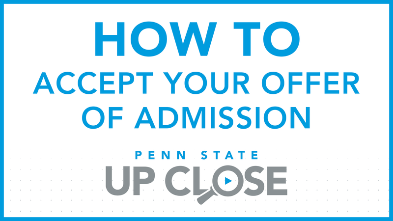 Accept your offer of admission