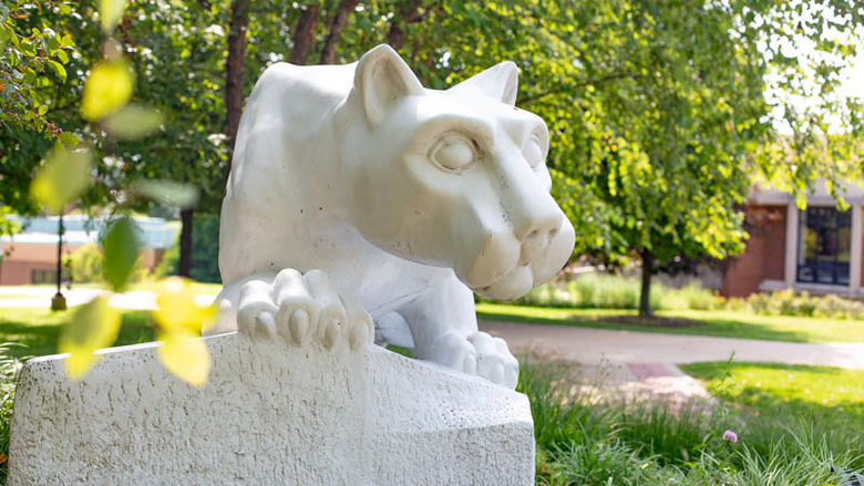 The Nittany Lion Shrine in summer