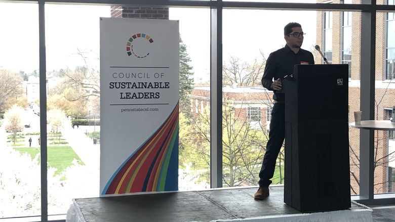 Student Sustainability Award Winner Brandon Bravo