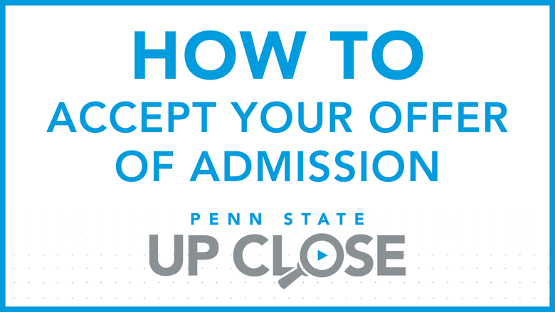 how to accept your offer of admission