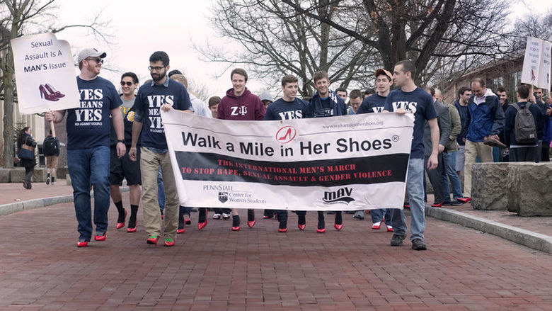 Walk a Mile in Her Shoes event
