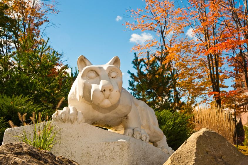 Lion Plaza in autumn