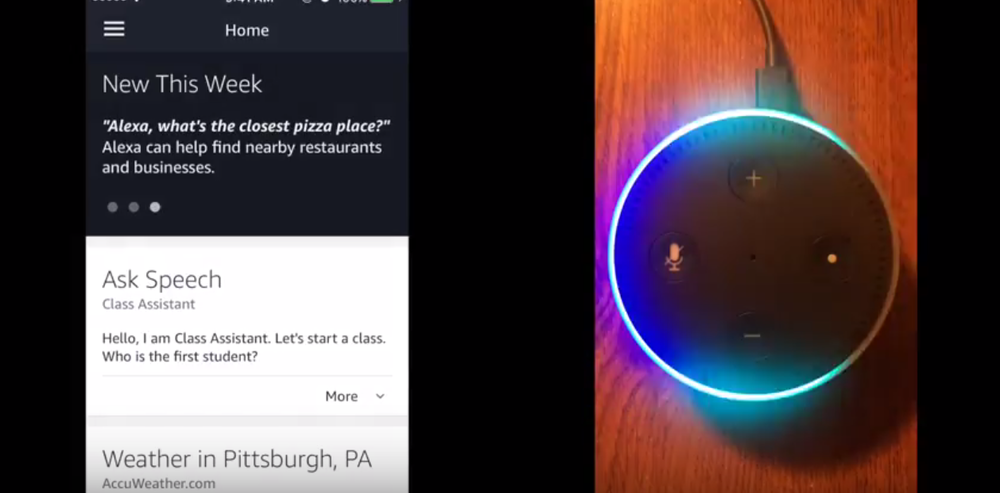 Screenshot of Amazon Echo.